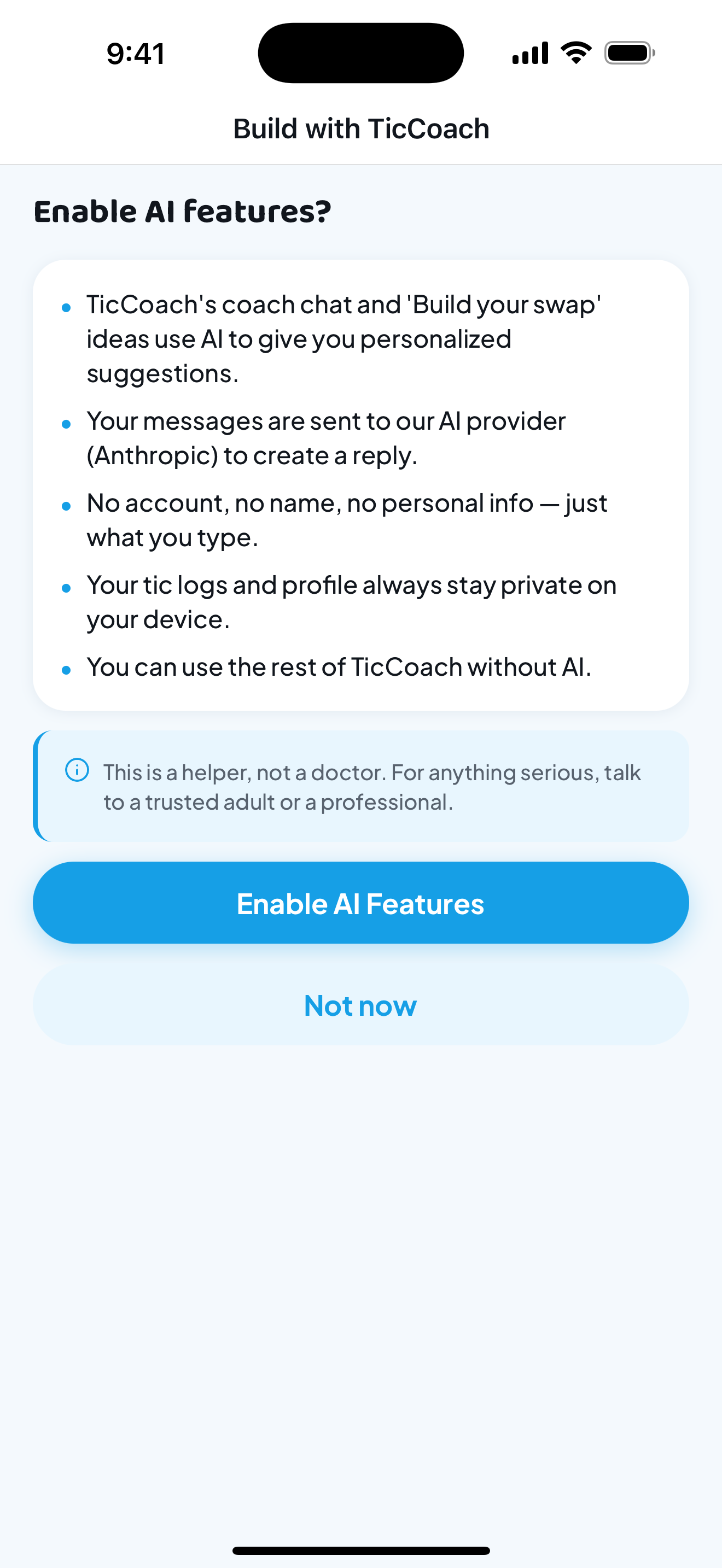 AI only when you choose