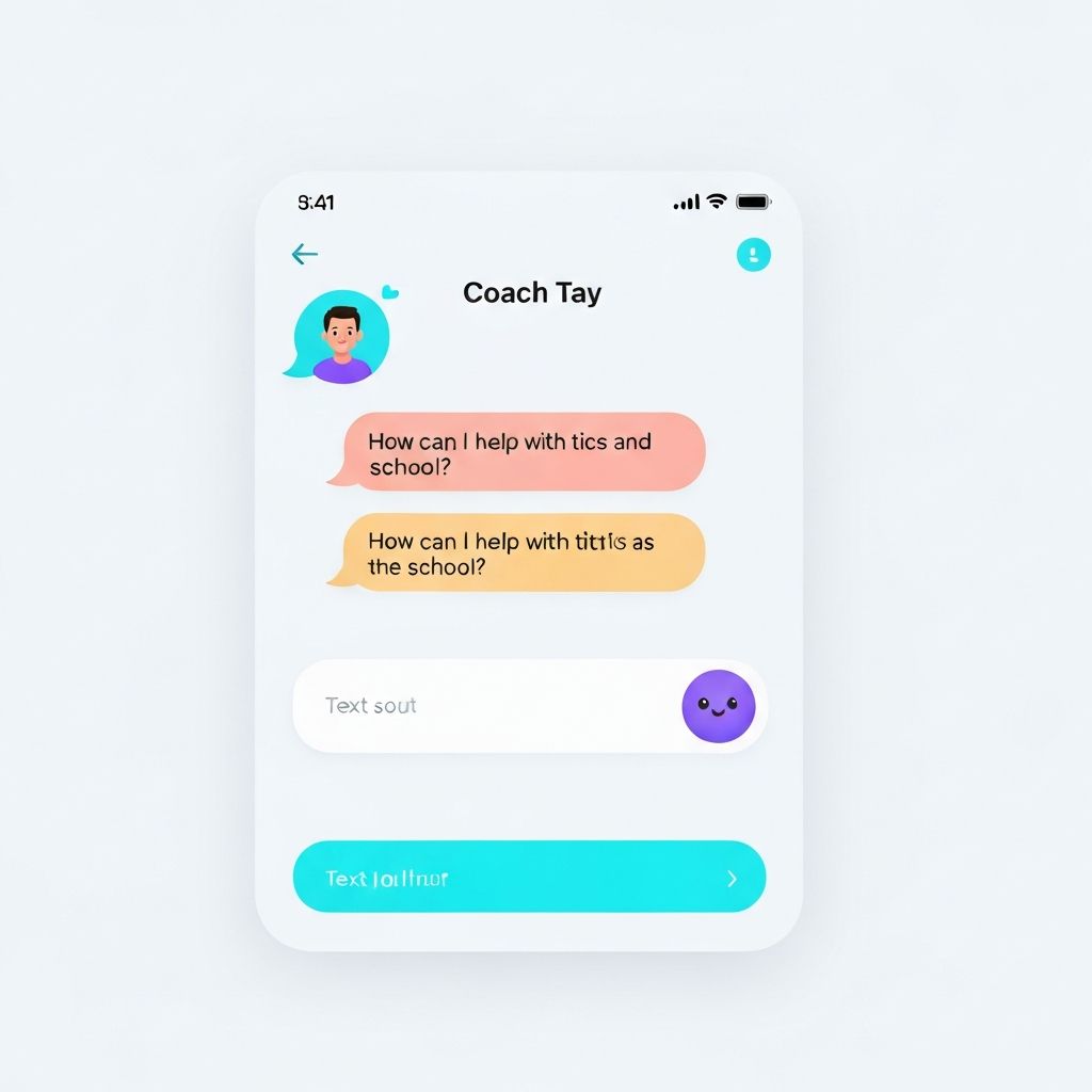 TicCoach AI assistant Coach Tay conversation screen